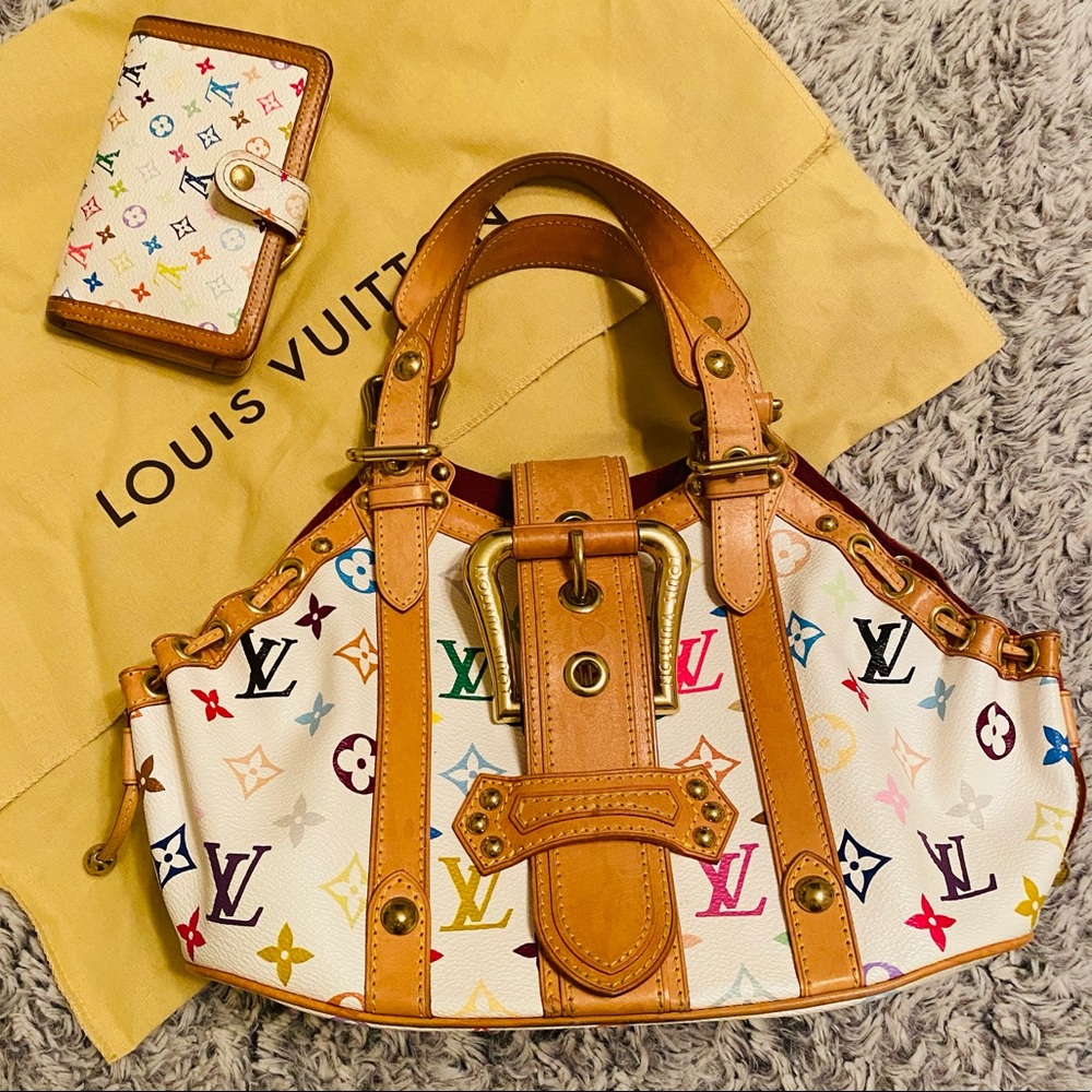 Authentic Louis VuittonTheda GM with French Wallet